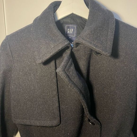 Gap Cotton Mix Coat Women’s XS in Black - Picture 11 of 15